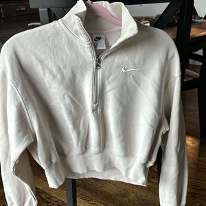 3/4 zip, cropped Nike sweatshirt, size XS. Bought at Dick’s for $75, worn once.